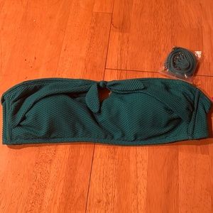 Blue green bikini top